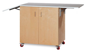 Watercolor Station With Doors, Melamine Top