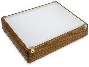 Low-Profile Lightbox (American Walnut Finish Shown)