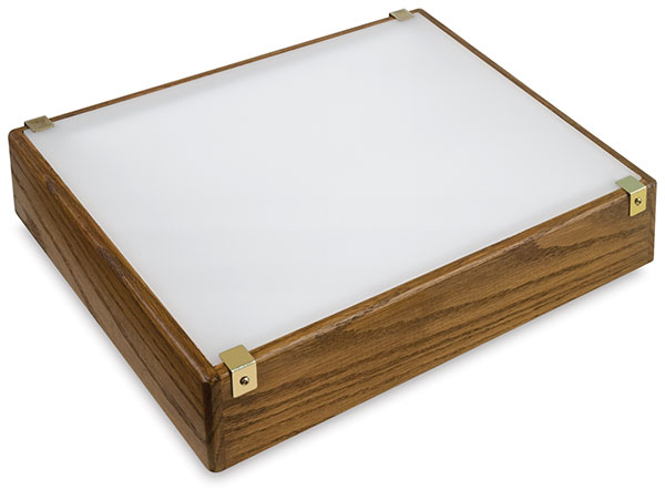 Low-Profile Lightbox (American Walnut Finish Shown)