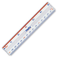 Helix Shatterproof Plastic Ruler