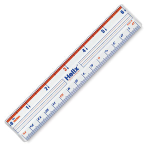 Shatterproof Plastic Ruler, 6"