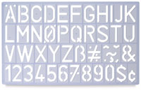 Helix Plastic Letter Stencils
