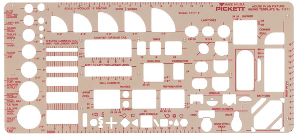 House Plan Fixture Template