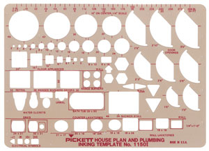 House Plan and Plumbing Template