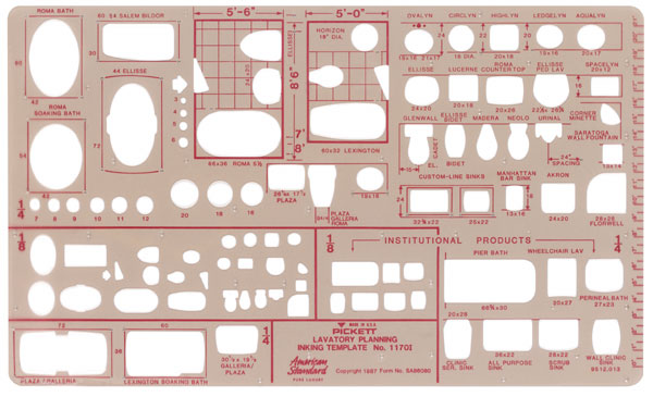 Lavatory Planning Template