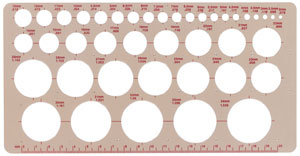 True Metric Circles Template