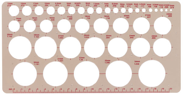 True Metric Circles Template