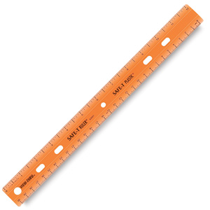 Safe-T View-Thru Non-Shatter Ruler