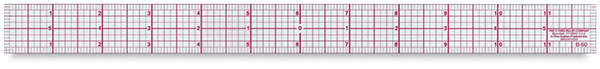 8ths Graph Beveled Ruler