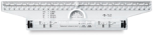 Rolling Ruler; 12"