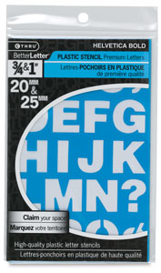 Helvetica Bold, &frac34;" &amp; 1"