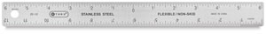 Metal Zero Centering Ruler 12"