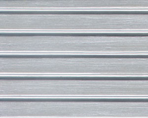 Example of painted Ribbed Roof/Corrugated Siding, 1:24 Scale
