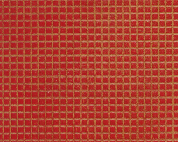 Example of painted Square Tile, 1/8"