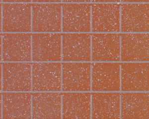 Example of painted Square Tile, 1/2"