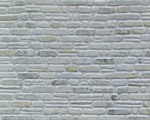 Example of painted Random Coursed Stone, 1:48 Scale