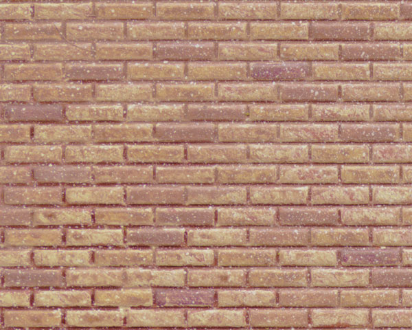 Example of painted Brick, 1:12 Scale