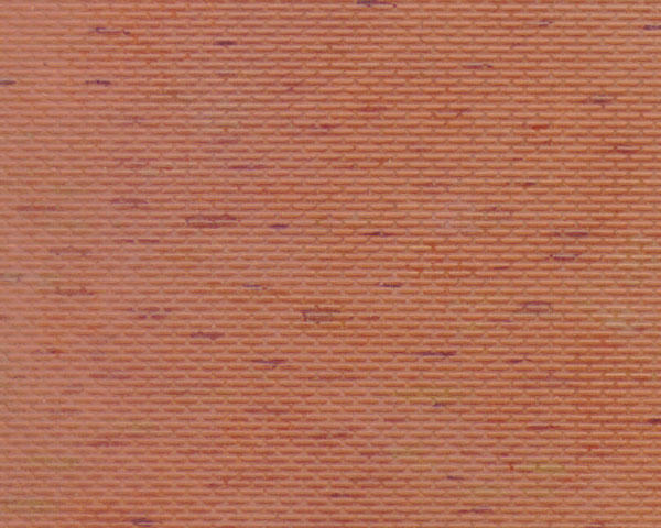 Example of painted Brick, 1:125 Scale