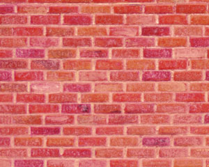 Example of painted Brick, Rough, 1:24 Scale