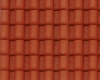 Example of painted Spanish Tile, 1:24 Scale