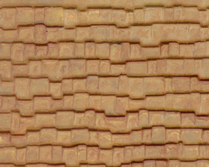 Example of painted Wood Shake Shingle, 1:48 Scale
