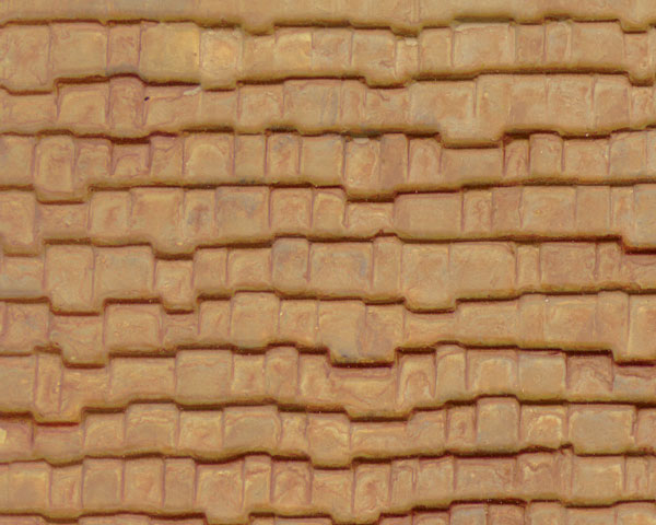 Example of painted Wood Shake Shingle, 1:48 Scale