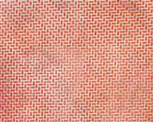 Example of painted Interlocking Paving Stone, 1:100 Scale