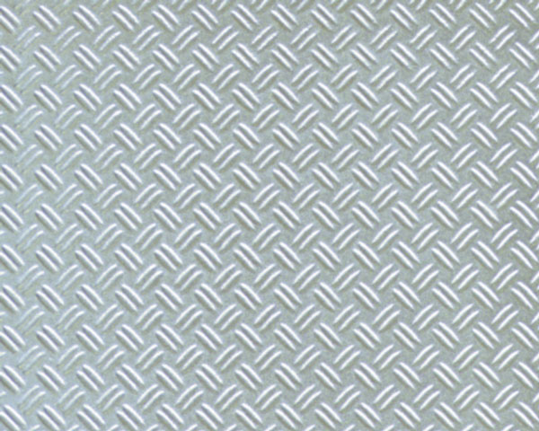 Example of painted Double Diamond Plate, 1:24 Scale