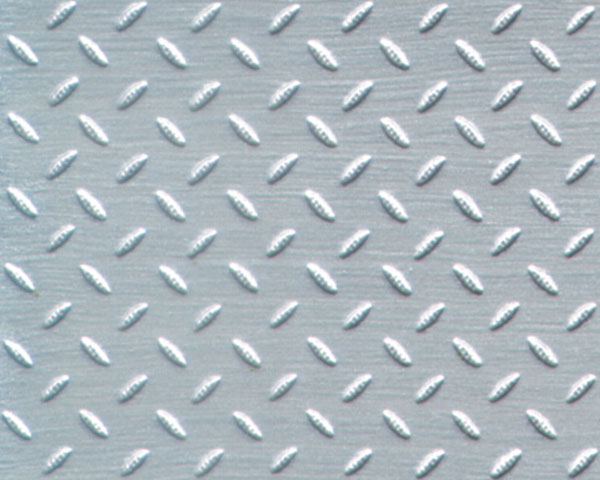 Example of painted Diamond Plate, 1:16 Scale