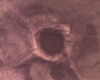 Example of painted Moon & War Crater, No Scale