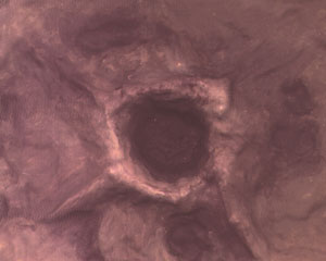 Example of painted Moon & War Crater, No Scale