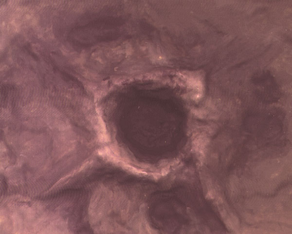 Example of painted Moon & War Crater, No Scale