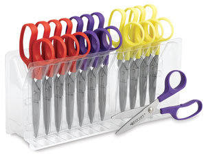 Sharp Scissors, Set of 12 with Rack