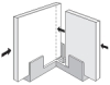 Foamboard L-Clips, Shown in Use