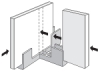 Foamboard T-Clips, Shown in Use