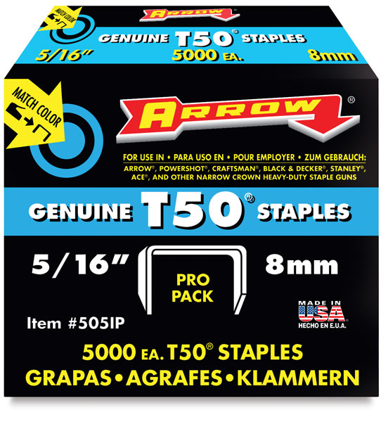 T-50 Staples, 5/16" Leg
