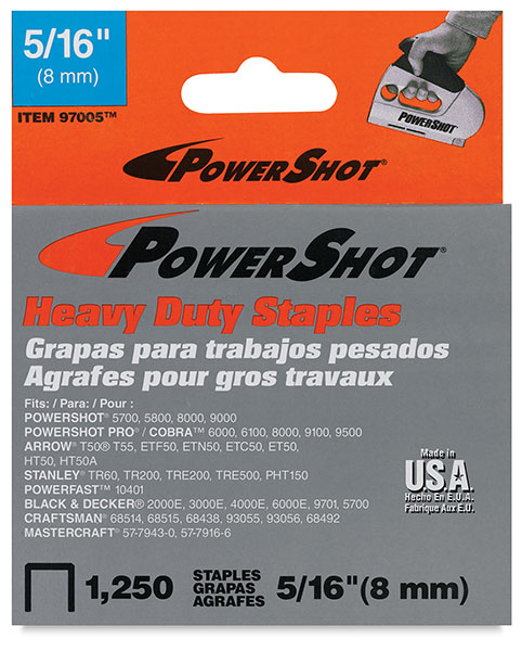 Staples, Pkg of 1250