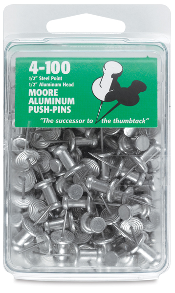 Aluminum Push Pins, Pkg of 100