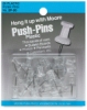 Clear Plastic Push Pins, Pkg of 20