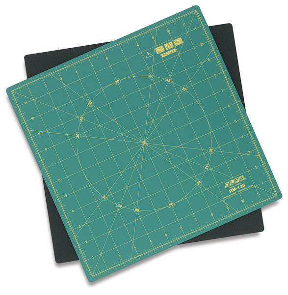 Square Rotating Mat,  12" × 12" 