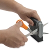 Desktop Scissors Sharpener, In Use