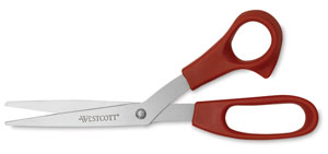 Red, 8", Bent