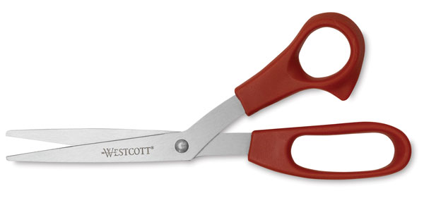 Red, 8", Bent