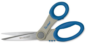 Gray/Blue Scissors, 8" Bent