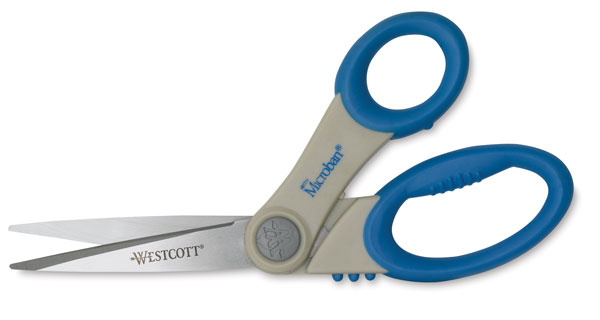 Gray/Blue Scissors, 8" Bent