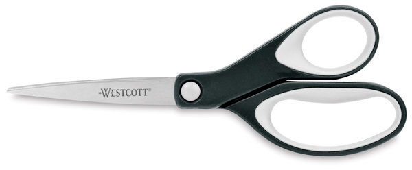 KleenEarth Recycled Soft Handle Scissors, Straight