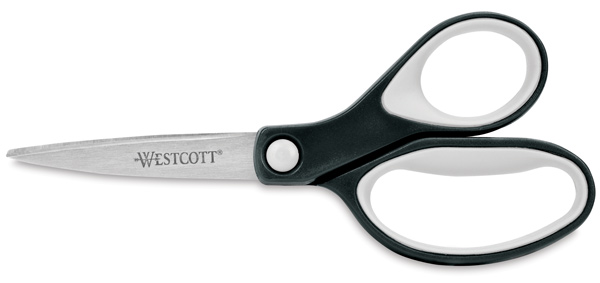 KleenEarth Recycled Soft Handle Scissors, Bent
