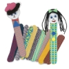Fabric Prints Craft Sticks, Sample Artwork