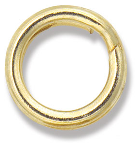 Split Jump Ring, Gold Finish