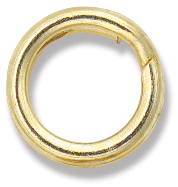 Split Jump Ring, Gold Finish